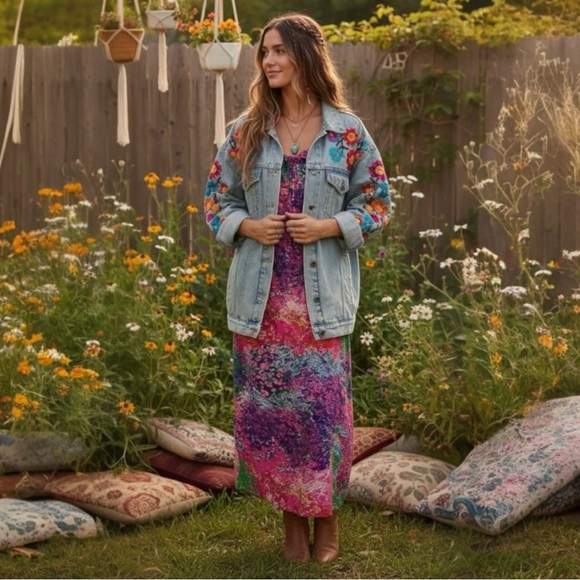 Parker Dresses & Skirts - PARKER Maxi Sundress long skirt flowing flirty Anthropologie ruffled vacay sz S